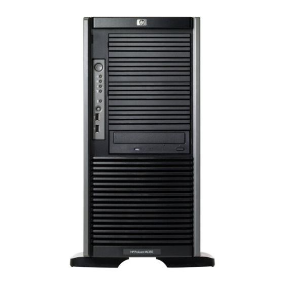 HP ProLiant ML350 Generation 5 Guía De Usuario