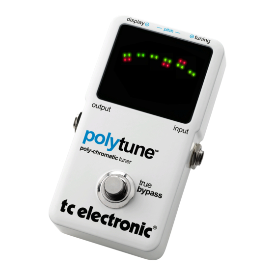 TC Electronic PolyTune Manual De Instrucciones
