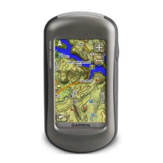 Garmin OREGON Serie Guia De Inicio Rapido
