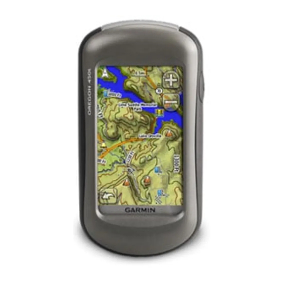 Garmin OREGON Serie Manual Del Usuario