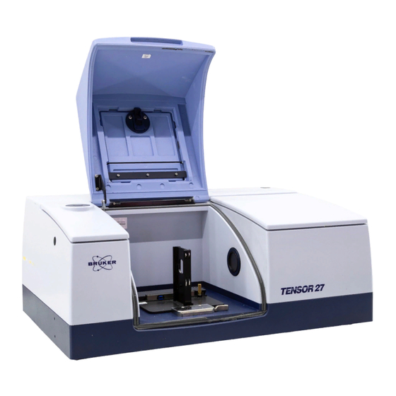 Bruker Tensor 27 Manual De Instrucciones