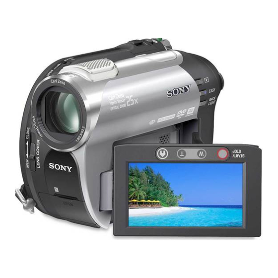 Sony Handycam DCR-DVD108 Manuales