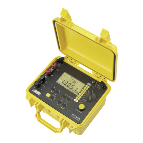 Chauvin Arnoux C.A 6250 Manual De Instrucciones