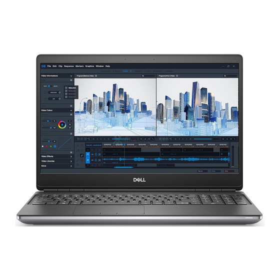 Dell Precision 7560 Configuración Y Especificaciones