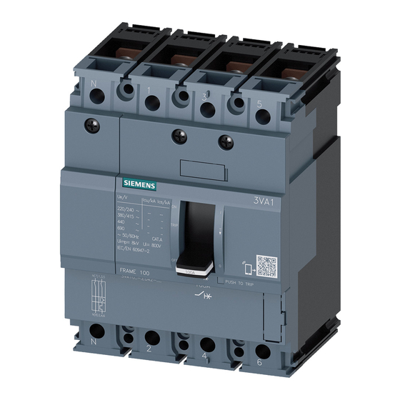 Siemens 3VA9 Serie Manuales