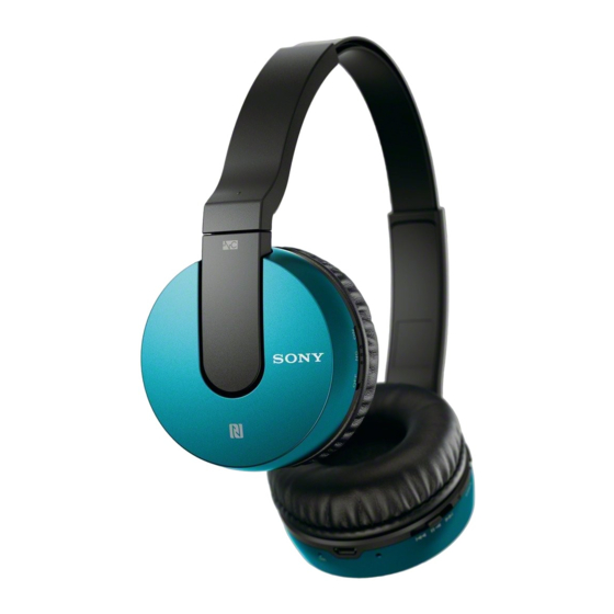 Sony MDR-ZX550BN Guia De Inicio Rapido