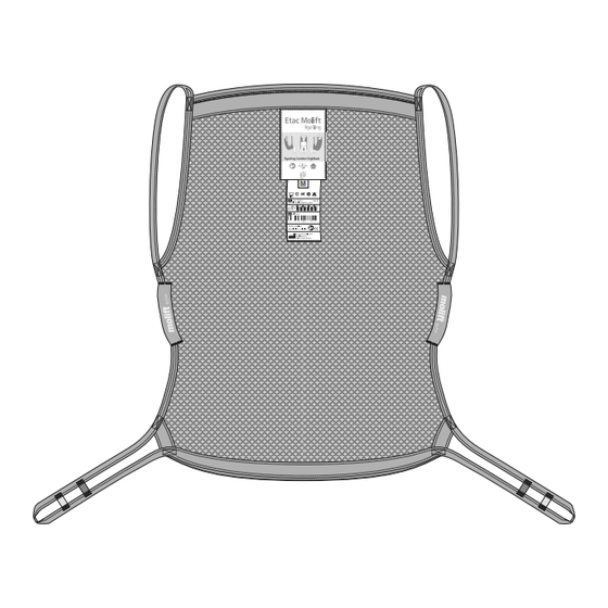 Etac Molift RgoSling Comfort Highback Manual De Usuario