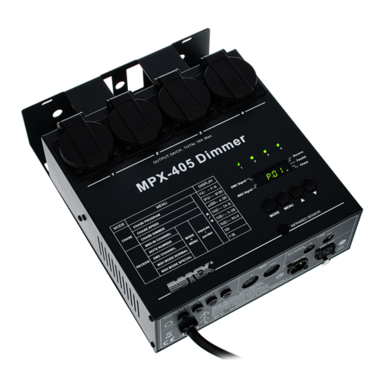 Botex MPX 405 Manual De Instrucciones
