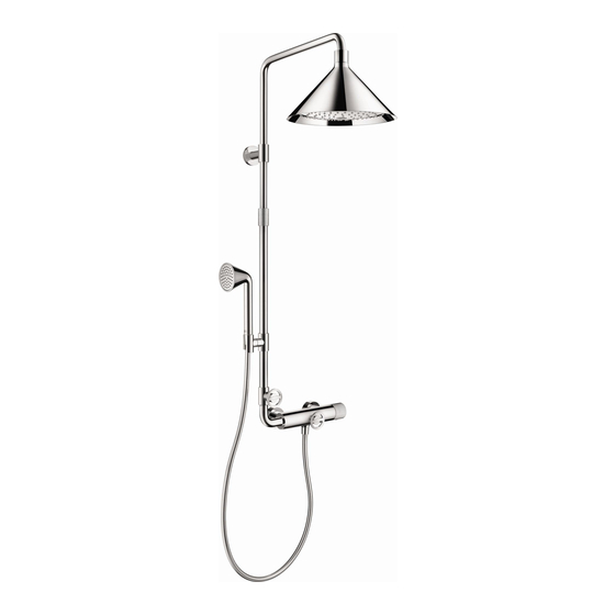 Hansgrohe Axor Front Showerpipe
26020001 Manuales