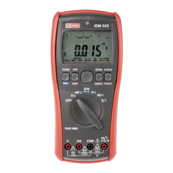RS Pro IDM 503 Manual De Instrucciones