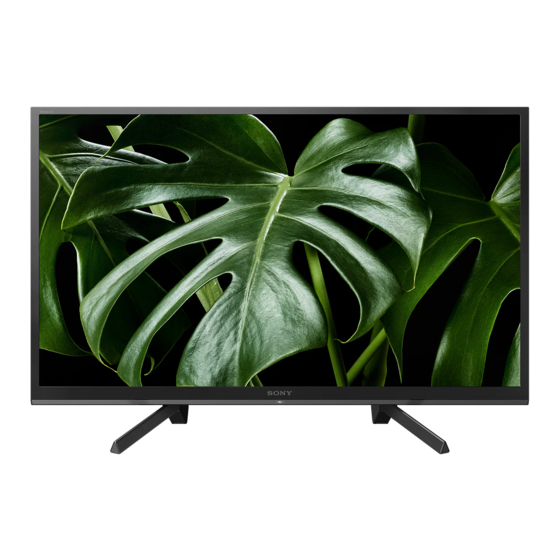 Sony Bravia KDL-50W667G Guía De Referencia