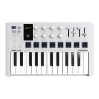 Arturia MIDI CONTROL CENTER FOR MINILAB 3 Manual Del Usuario