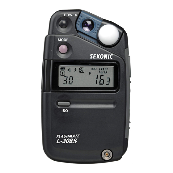 Sekonic FLASHMATE L-308S Manuales