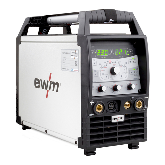EWM Tetrix 230 AC/DC Comfort 5P TM Manual De Instrucciones