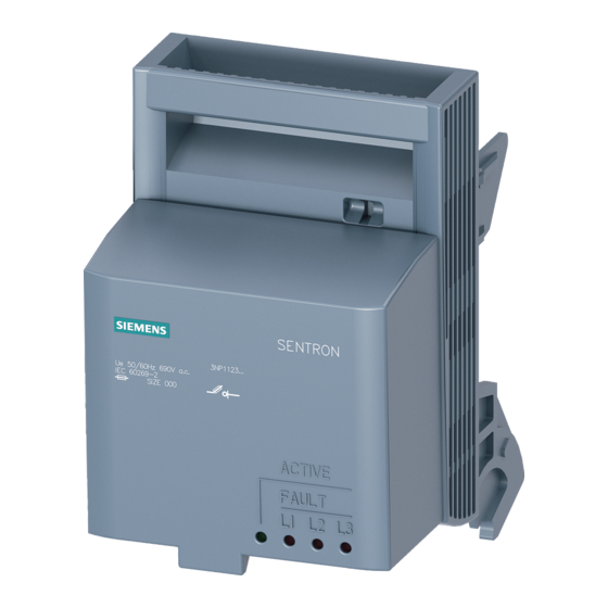 Siemens 3NP19 Serie Guia De Inicio Rapido