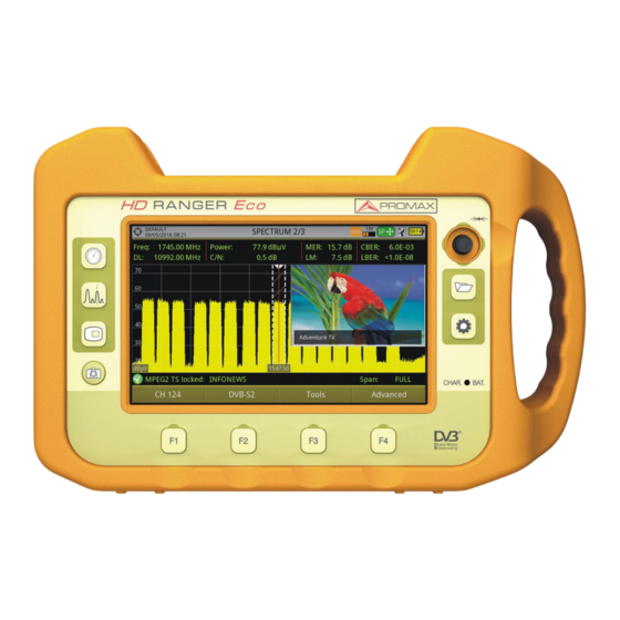 Promax HD RANGER Eco Manual De Instrucciones