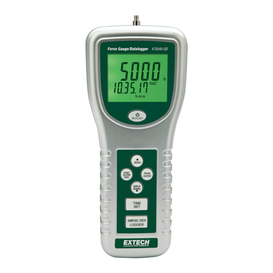 Extech Instruments 475040-SD Manual Del Usuario