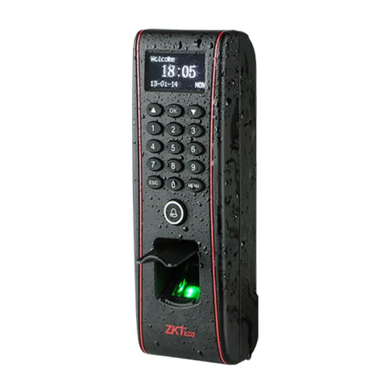 ZKTeco TF1700 Guia De Instalacion