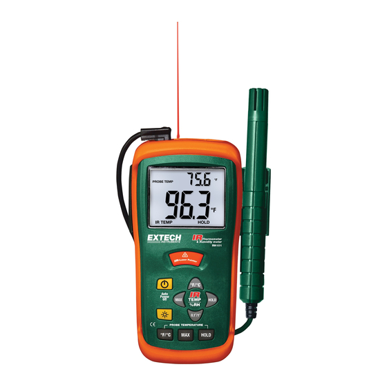 Extech Instruments RH101 Manual Del Usuario