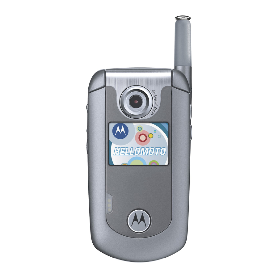 Motorola E815 Instruccion De Uso