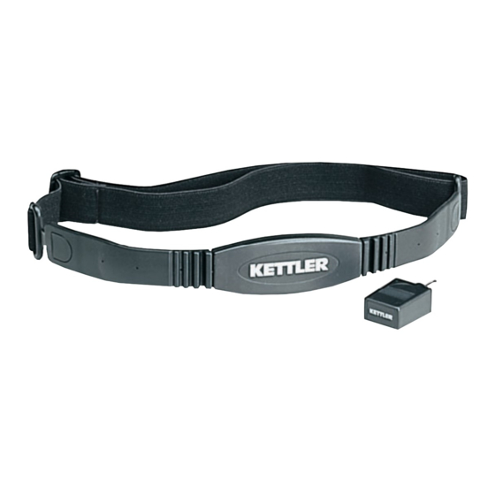 Kettler Cardio-Puls-Set Manual Del Usuario