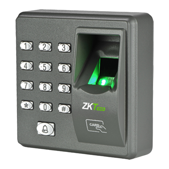 ZKTeco X7 Manual De Usuario