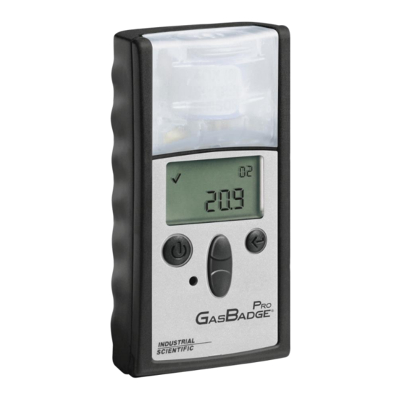 Industrial Scientific GasBadge Pro Manual De Instrucciones