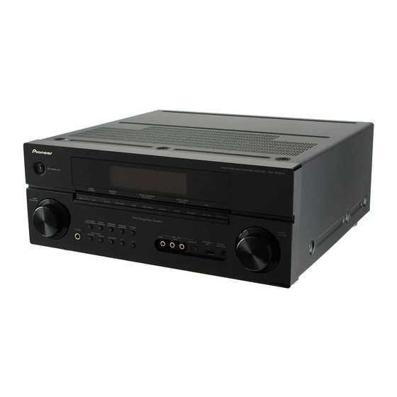 Pioneer VSX-1018AH-k Manual De Instrucciones