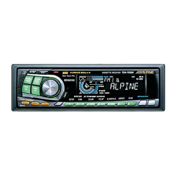 Alpine TDA-7592R Manual De Operación
