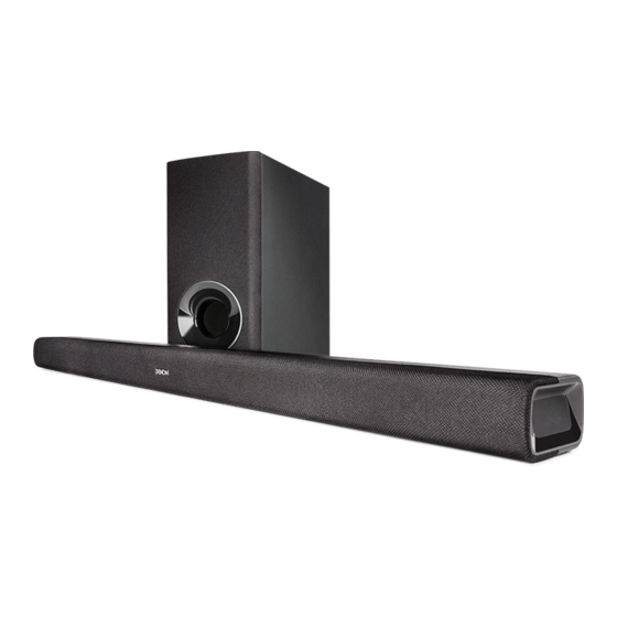 Denon DHT-S316 Manual Del Usuario