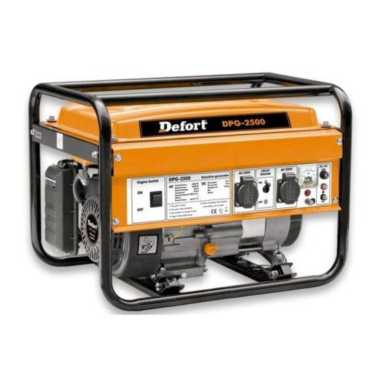 Defort DPG-2500 Manuales