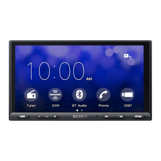 Sony XAV-AX5000 Manual De Instrucciones