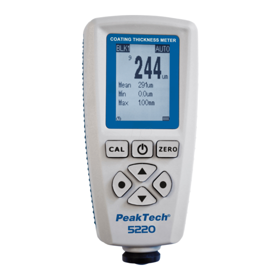 PeakTech 5220 Manual De Uso