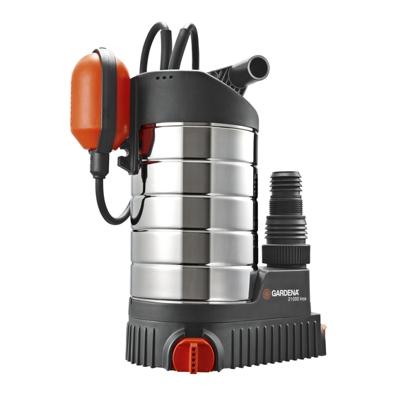 Gardena 21000 inox Manual De Instrucciones