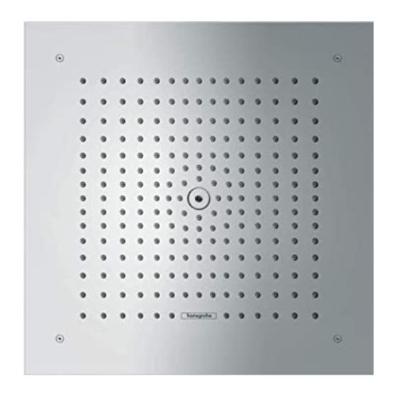 Hansgrohe Raindance 400 Square 26253 Serie Manuales