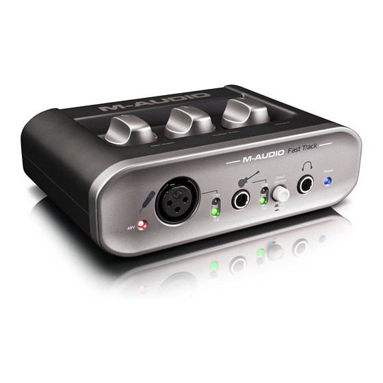 M-Audio Fast Track Manual Del Usuario