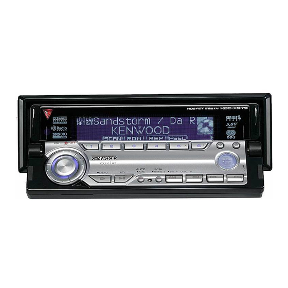 Kenwood KDC-X979 Manual De Instrucciones