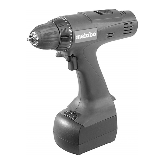 Metabo BZ 9.6 SP Instrucciones De Manejo