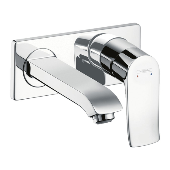 Hansgrohe Metris 31085000 Modo De Empleo/Instrucciones De Montaje