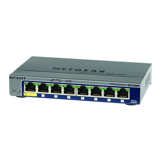 NETGEAR ProSafe GS108Tv Guía De Instalación Rápida