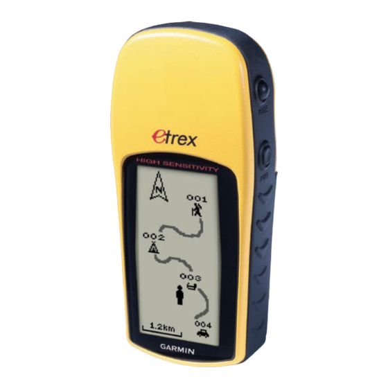 Garmin eTrex H Guía De Inicio Rápida