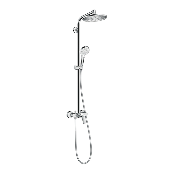 Hansgrohe Crometta S 240 1jet Showerpipe 27269000 Instrucciones De Montaje