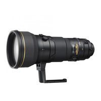 Nikon AF-S NIKKOR 400mm f/2.8G ED VR Manual Del Usuario