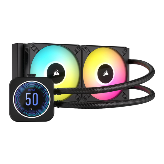 CORSAIR ICUE H100I ELITE LCD XT MANUAL DE INSTRUCCIONES Descargar en