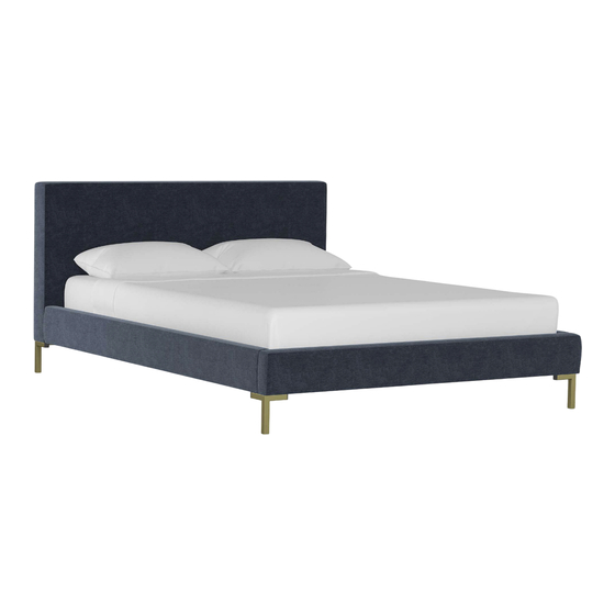 West Elm Thin Uphlstrd King Manual De Instrucciones