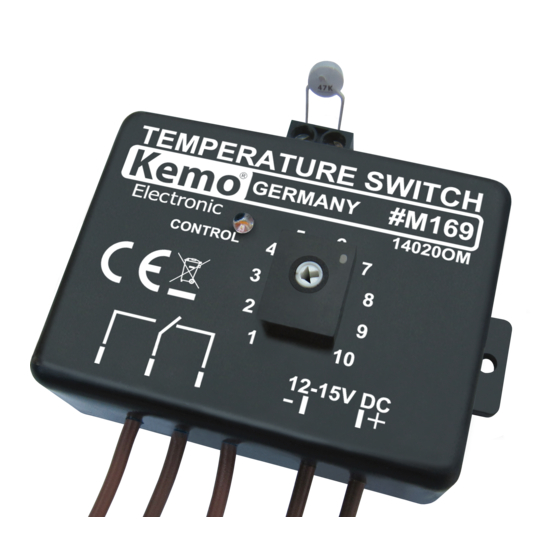 Kemo Electronic M169 Manual Del Usuario