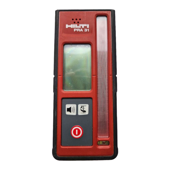 Hilti PRA 30 Manual De Instrucciones