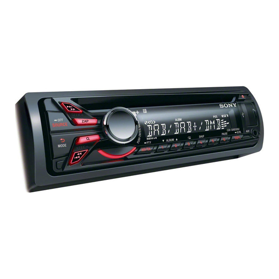 Sony CDX-DAB500U Instrucciones De Uso