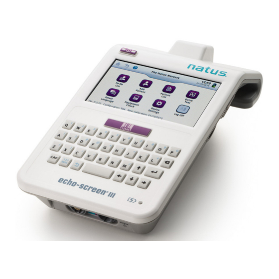 natus Echo-Screen III Pro Instrucciones De Uso