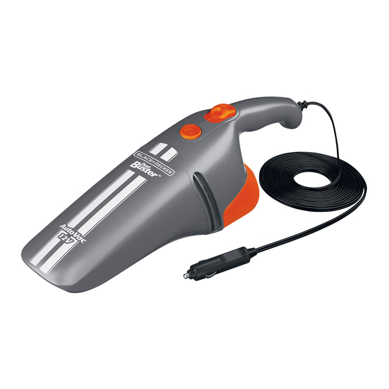 Black and Decker Dustbuster AV1250LA Manual De Instrucciones